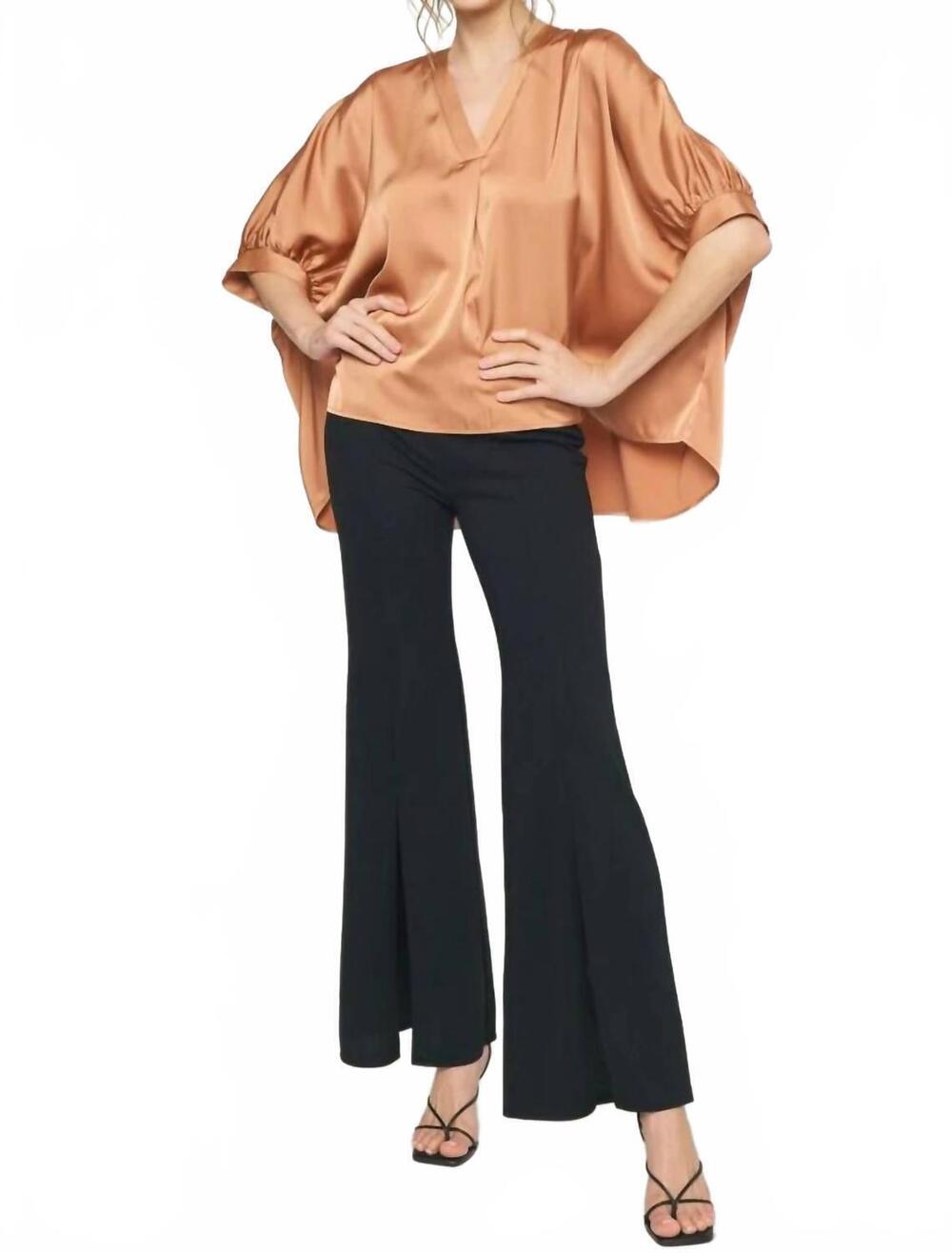 NEW ENTRO women's willow top in peach